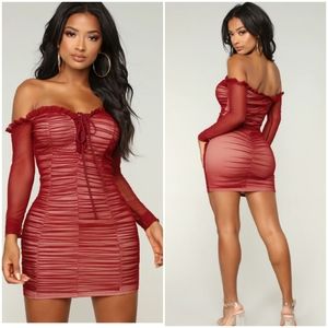 Fashion Nova Dress Size Small Sexy Corset Neckline Bodycon Strechy